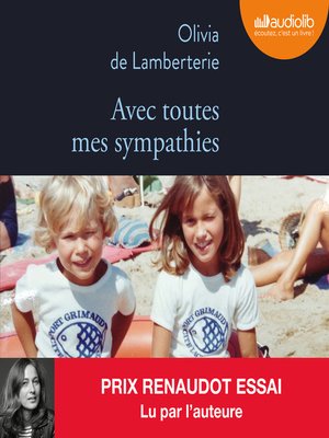 cover image of Avec toutes mes sympathies